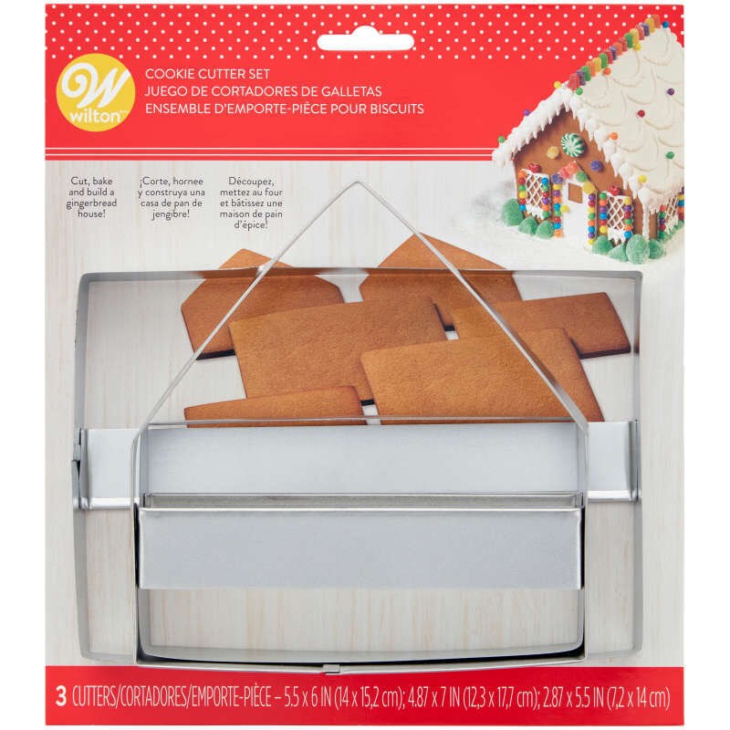 Wilton Gingerbread House Metal Cutter Set