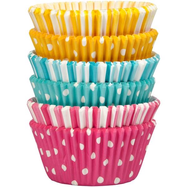 Wilton Std Cups Dots and Stripes 150ct
