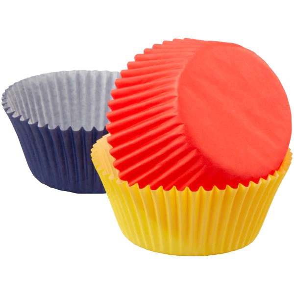 Wilton Std Cups Primary Colours 75ct