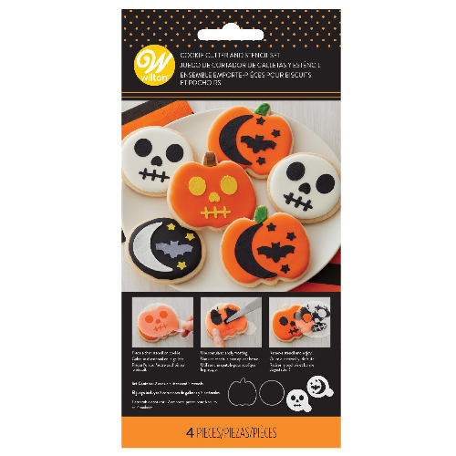 Wilton Pumpkin Circle Stencil & Cookie Cutter Set 4pc