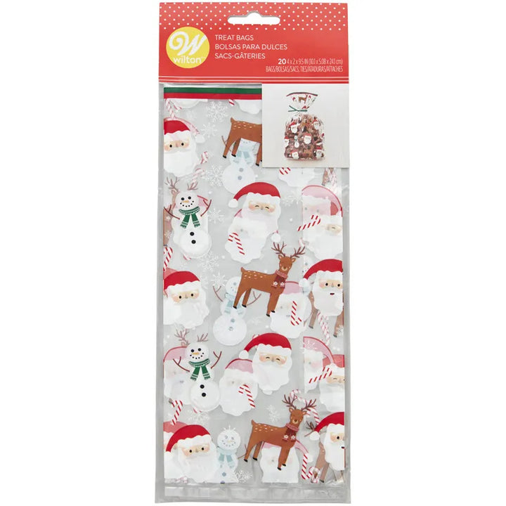 Wilton Standard Treat Bags Santa 20ct