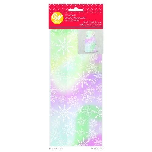 Wilton Iridescent Snowflakes Treat Bags 20ct