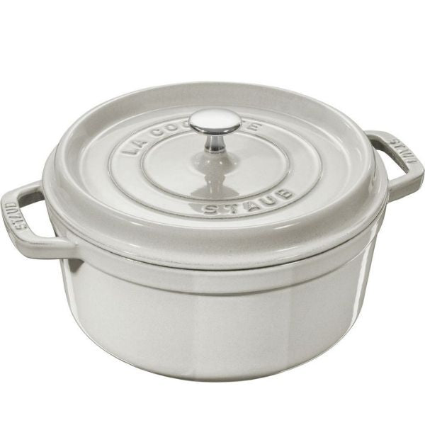 Staub Round Cocotte White Truffle