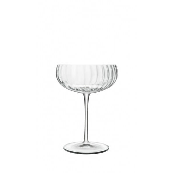 Luigi Bormioli Optica Glasses Champagne Saucer Set of 4