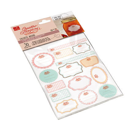 Bormioli Rocco Quattro Stagioni Labels Set of 30
