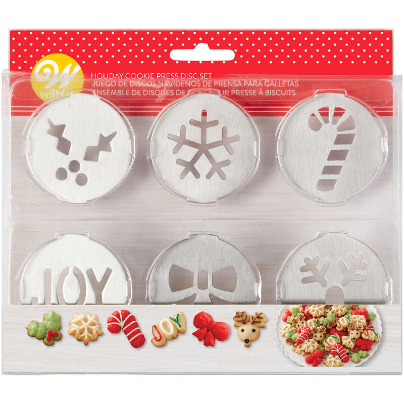 Wilton Christmas Disc Set for Cookie Press