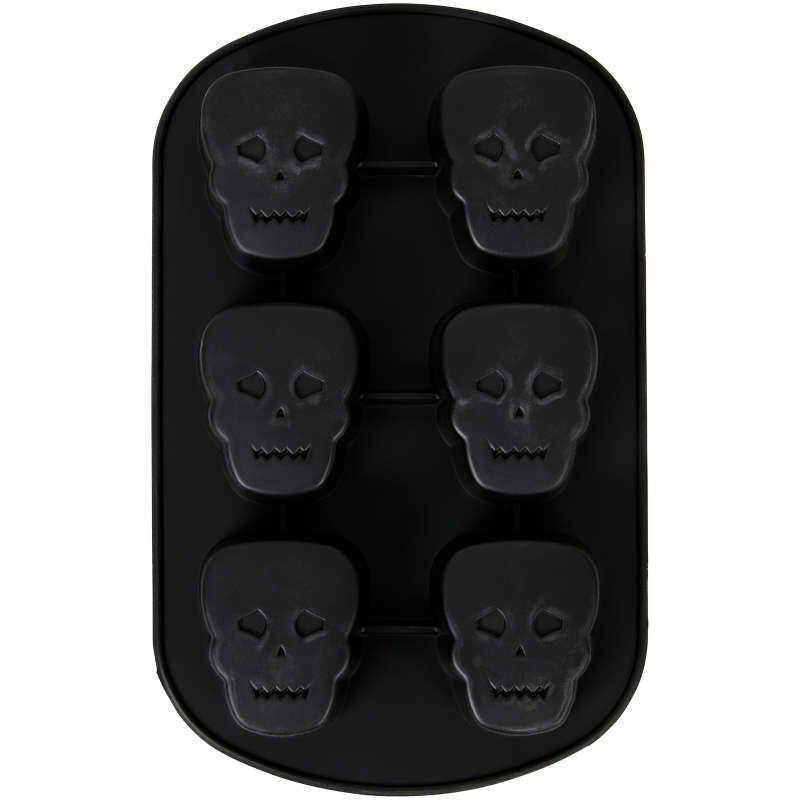 Wilton Silicone Mould - Skull 6 cavity