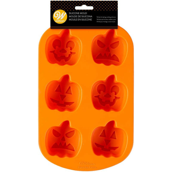 Wilton Silicone Mould- Jack O'Lantern 6 cavity
