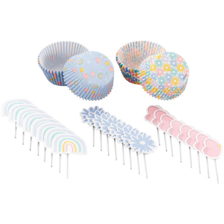 Wilton Spring Cupcake Combo Set Tube 72ct