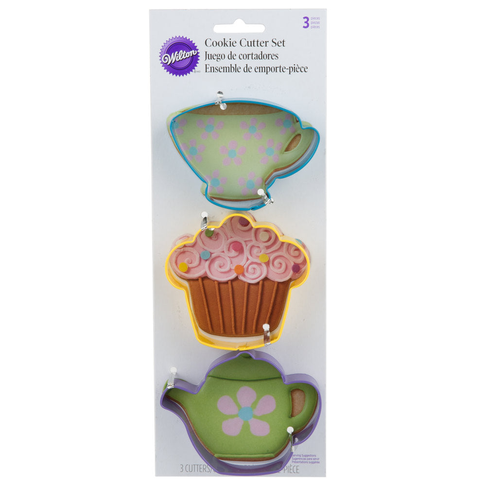 Wilton Tea Party Cookie Cutter Set 3pc