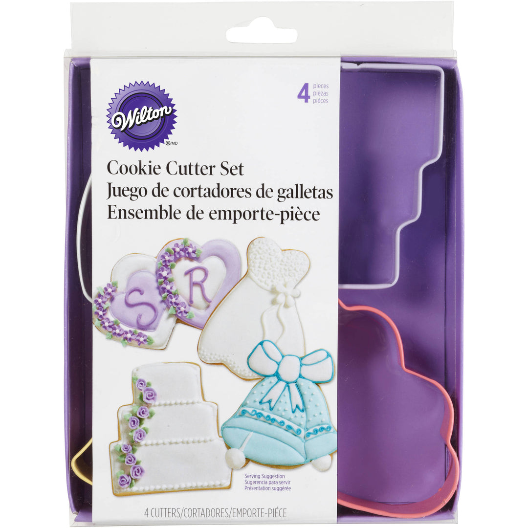 Wilton Wedding 4pc Cookie Cutter Set