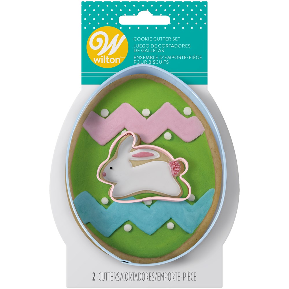 Wilton Egg w Mini Bunny Cookie Cutter Set