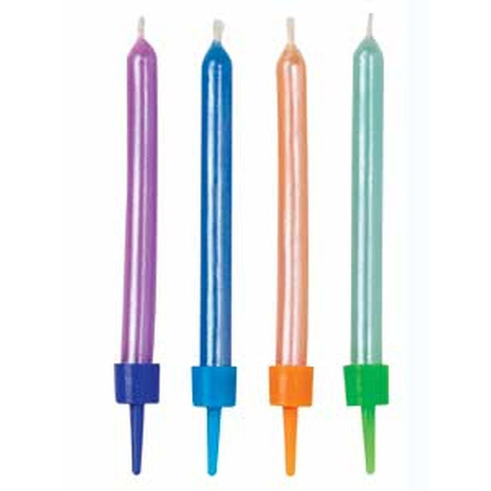 Wilton Pearlised  Multicolour Candle 10pk