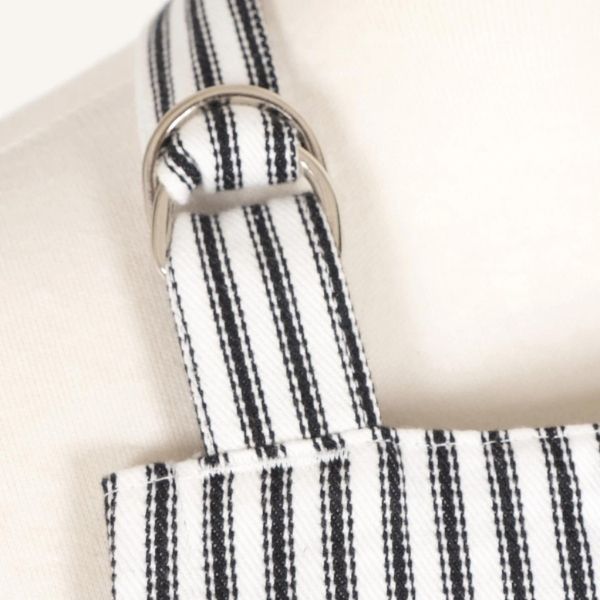 KAF Classic Metro Stripe Apron Pewter