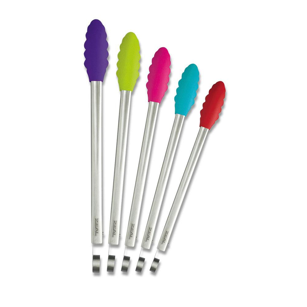 Zeal Silicone Coloured Tongs 10"/26cm