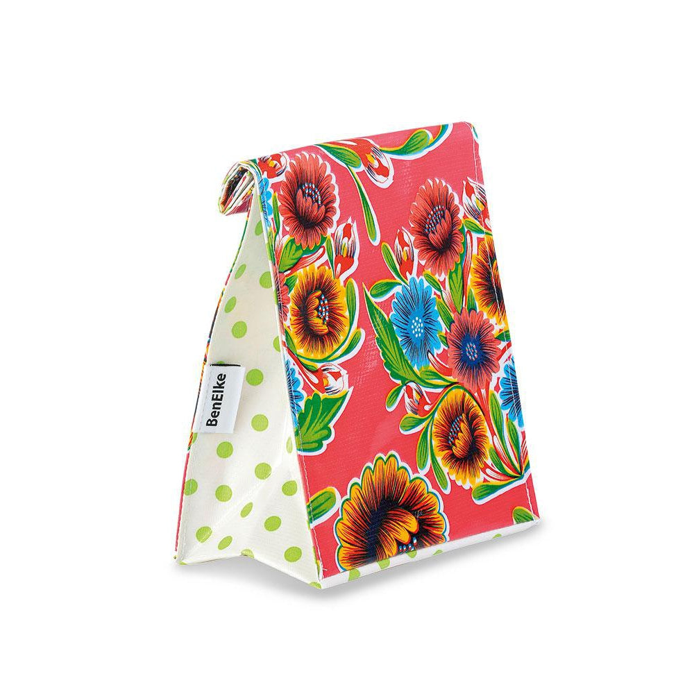 Mexican Oil Cloth Insulated Lunch Bag