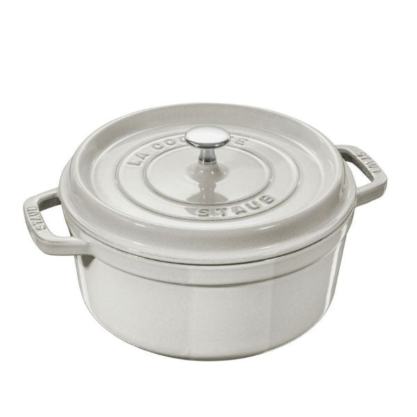 Staub Round Cocotte White Truffle