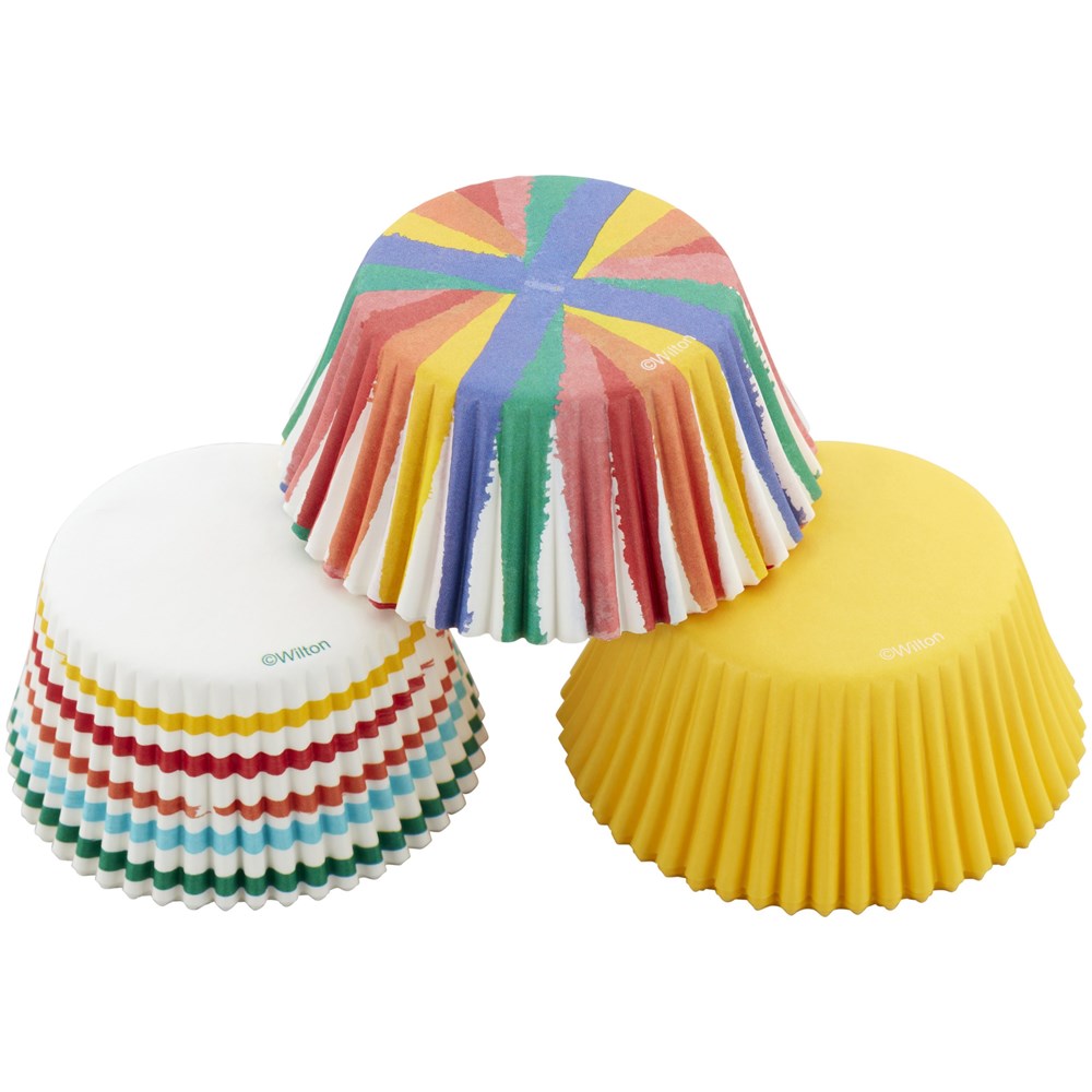 Wilton Std Baking Cups Stripe 75ct