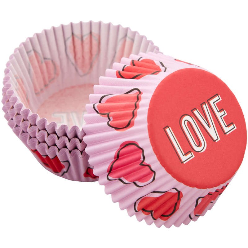 Wilton Standard Baking Cups Love 75ct