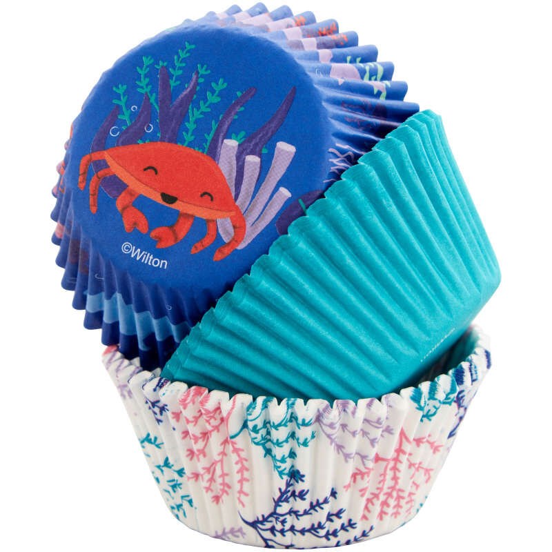 Wilton Std Baking Cup Sea Life 75ct