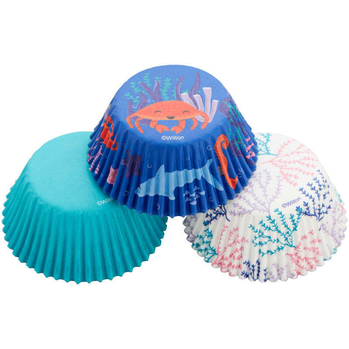 Wilton Std Baking Cup Sea Life 75ct