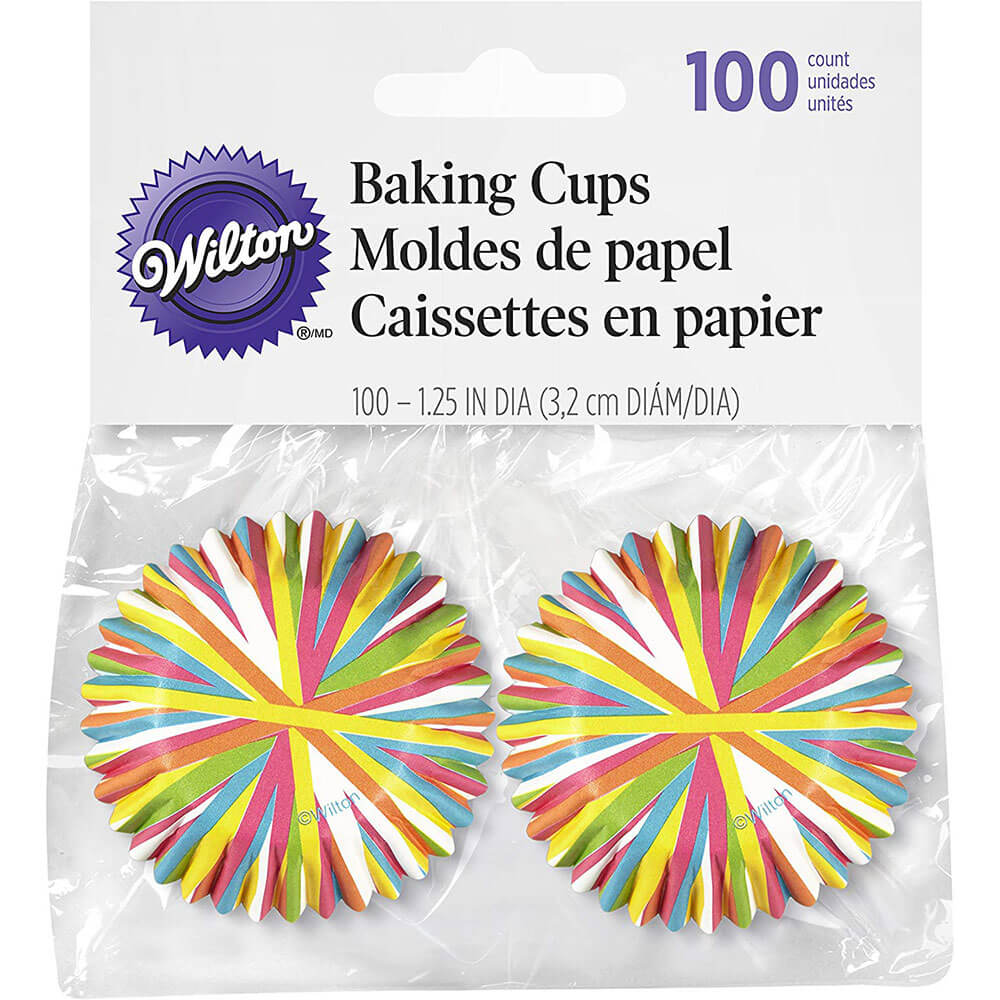 Wilton Mini Baking Cups Colour Wheel 100ct