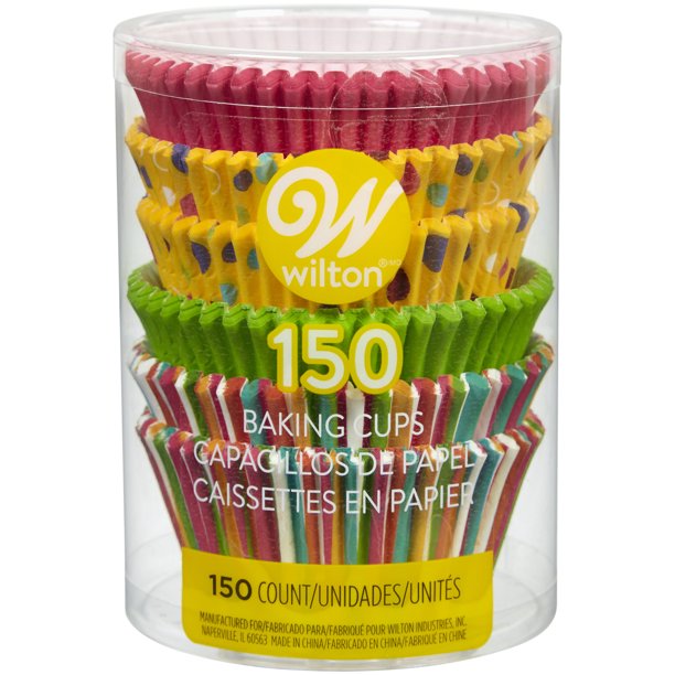 Wilton Baking Cups Sweet Dots Stripe 150ct