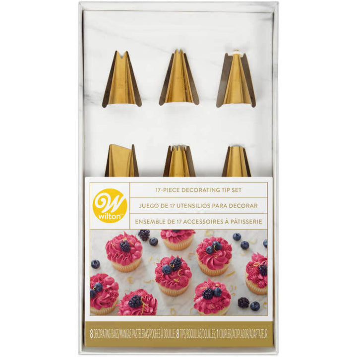 Wilton Navy & Gold Decorating Tip Set