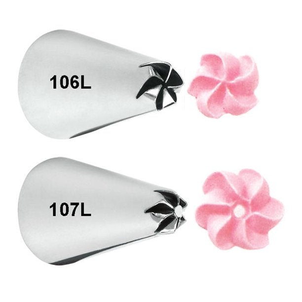 Wilton Left Hand Drop Flower Tip Set 2pk