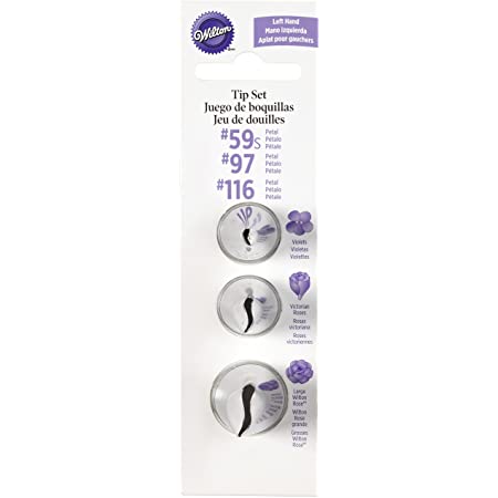 Wilton Left Hand Petal Tip Set 3pc