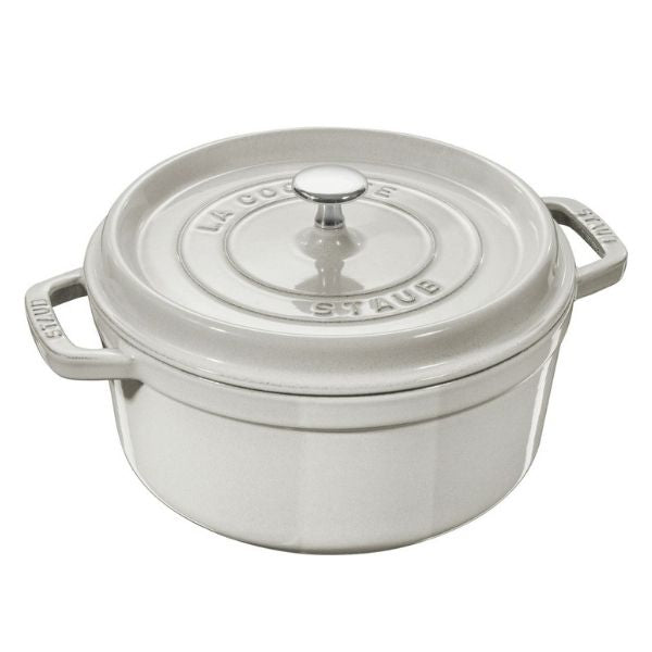 Staub Round Cocotte White Truffle