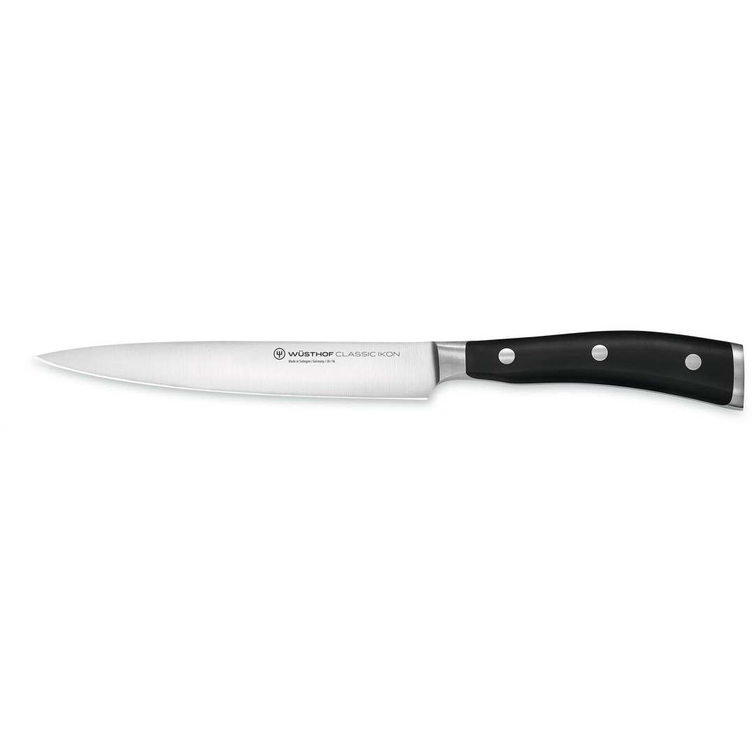 Wusthof Classic Ikon Black Utility Knife 16cm