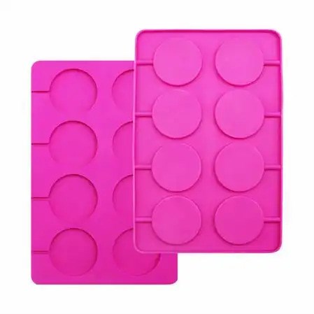 LorAnn Silicone Round Lollipop Mould 2pk