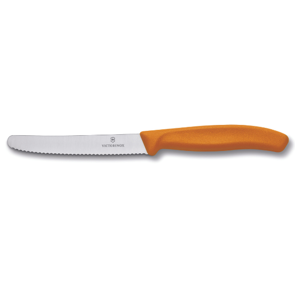 Victorinox Classic Bright Tomato Knife 11cm (Wavy edge)