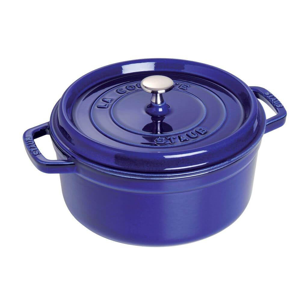 Staub Round Cocotte Marin Blue