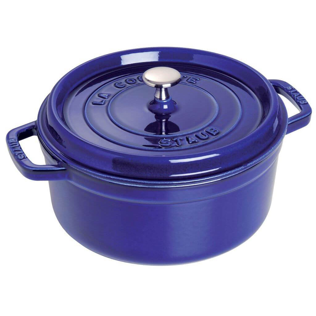 Staub Round Cocotte Marin Blue