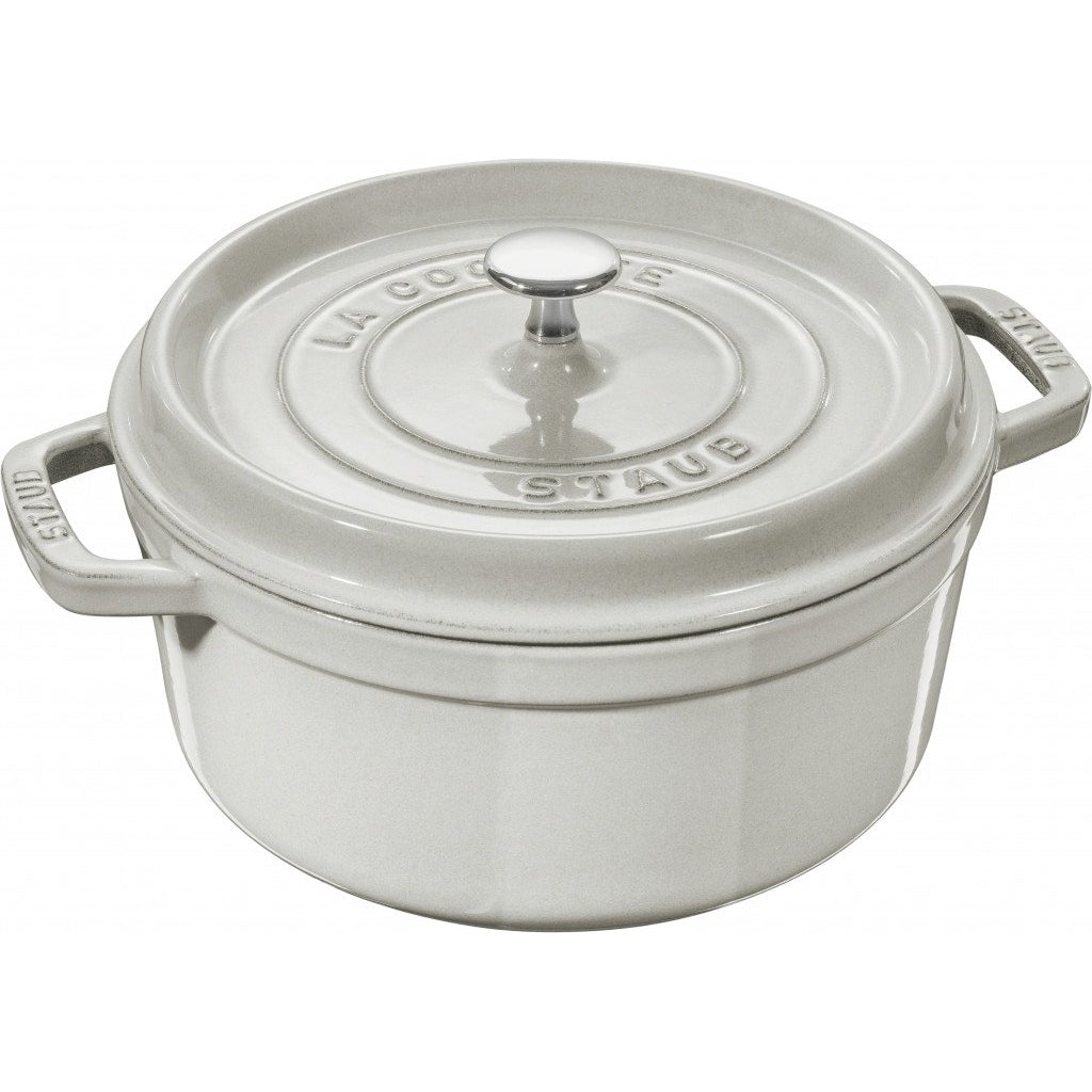 Staub Round Cocotte White Truffle