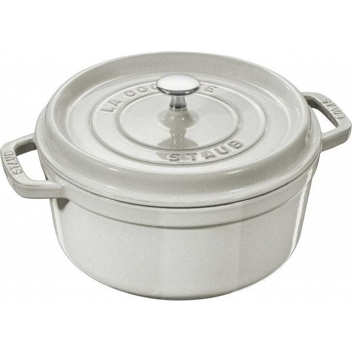 Staub Round Cocotte White Truffle