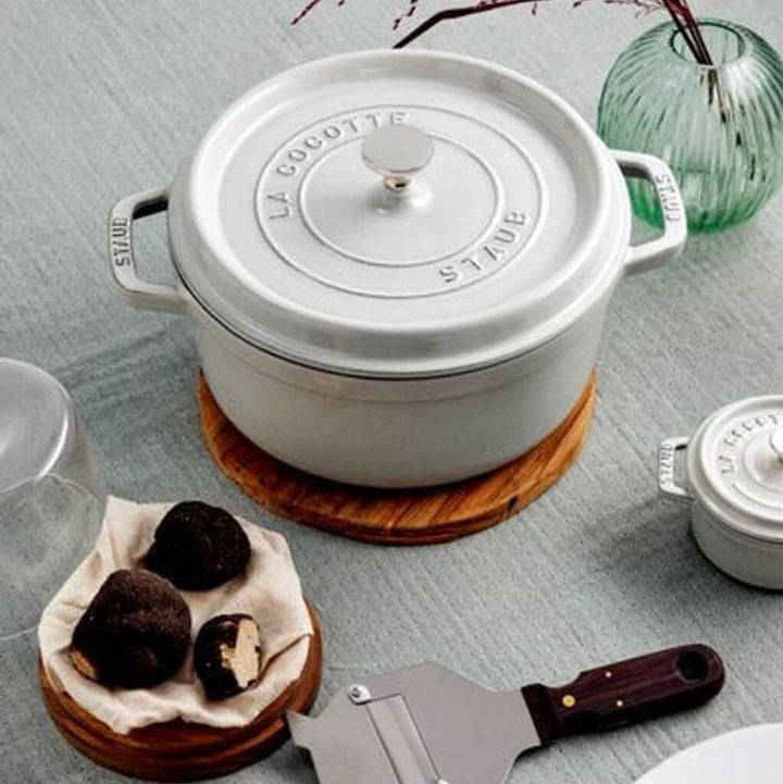 Staub Round Cocotte White Truffle