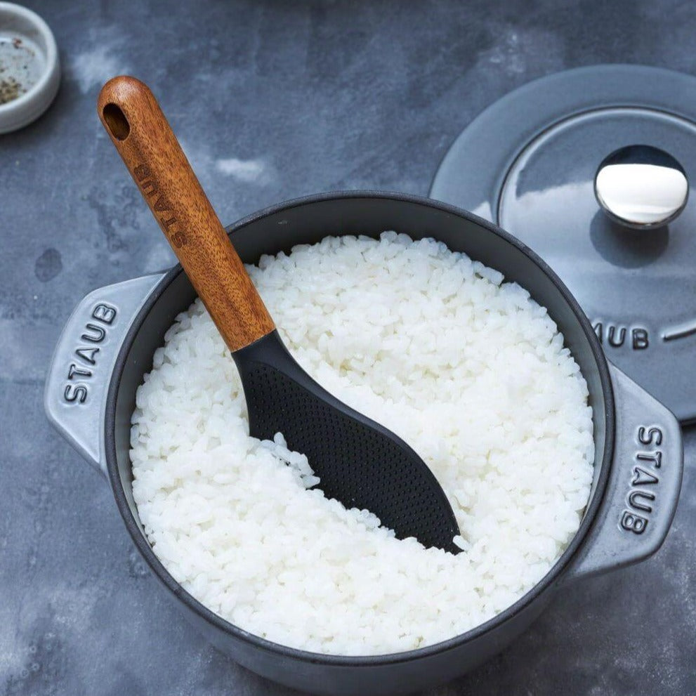 Staub Acacia Wood & Silicone Rice Spoon 23cm