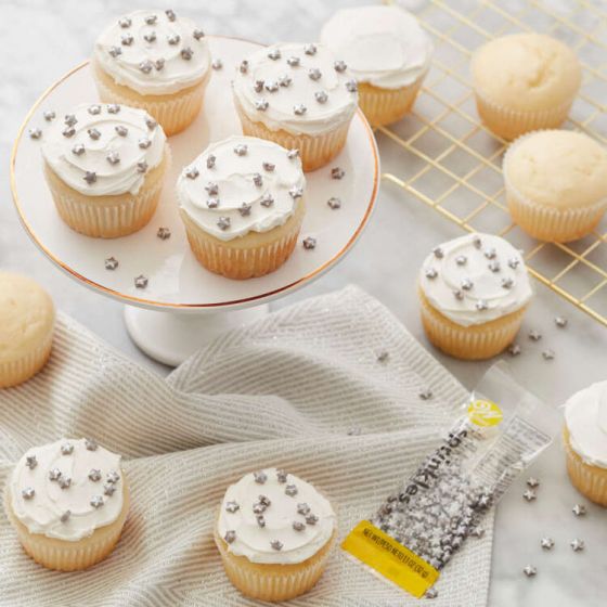 Wilton Silver Mini Stars Sprinkles