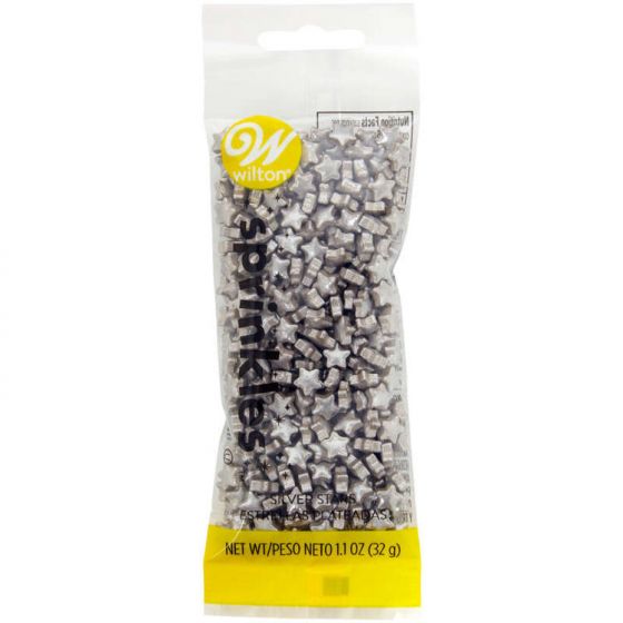 Wilton Silver Mini Stars Sprinkles