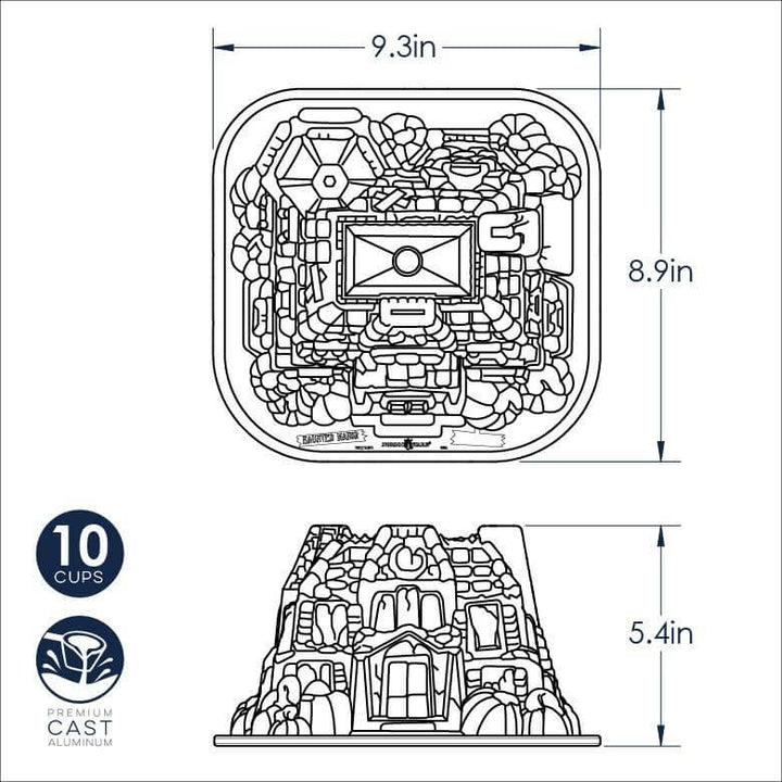NordicWare Haunted Manor 10cup Cake pan