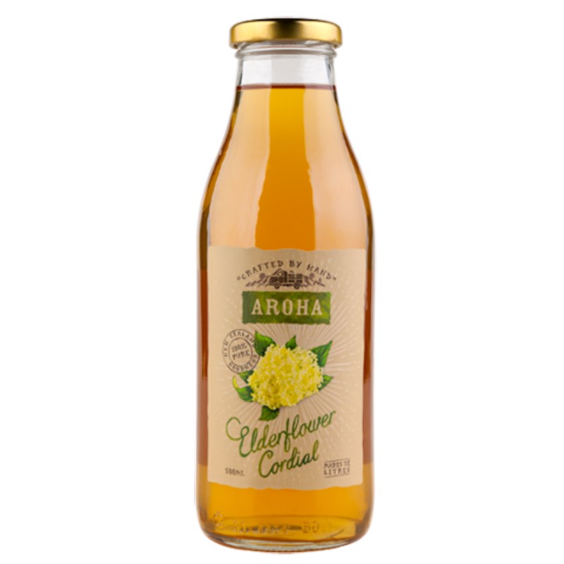 Aroha Drinks Elderflower Cordial 500ml