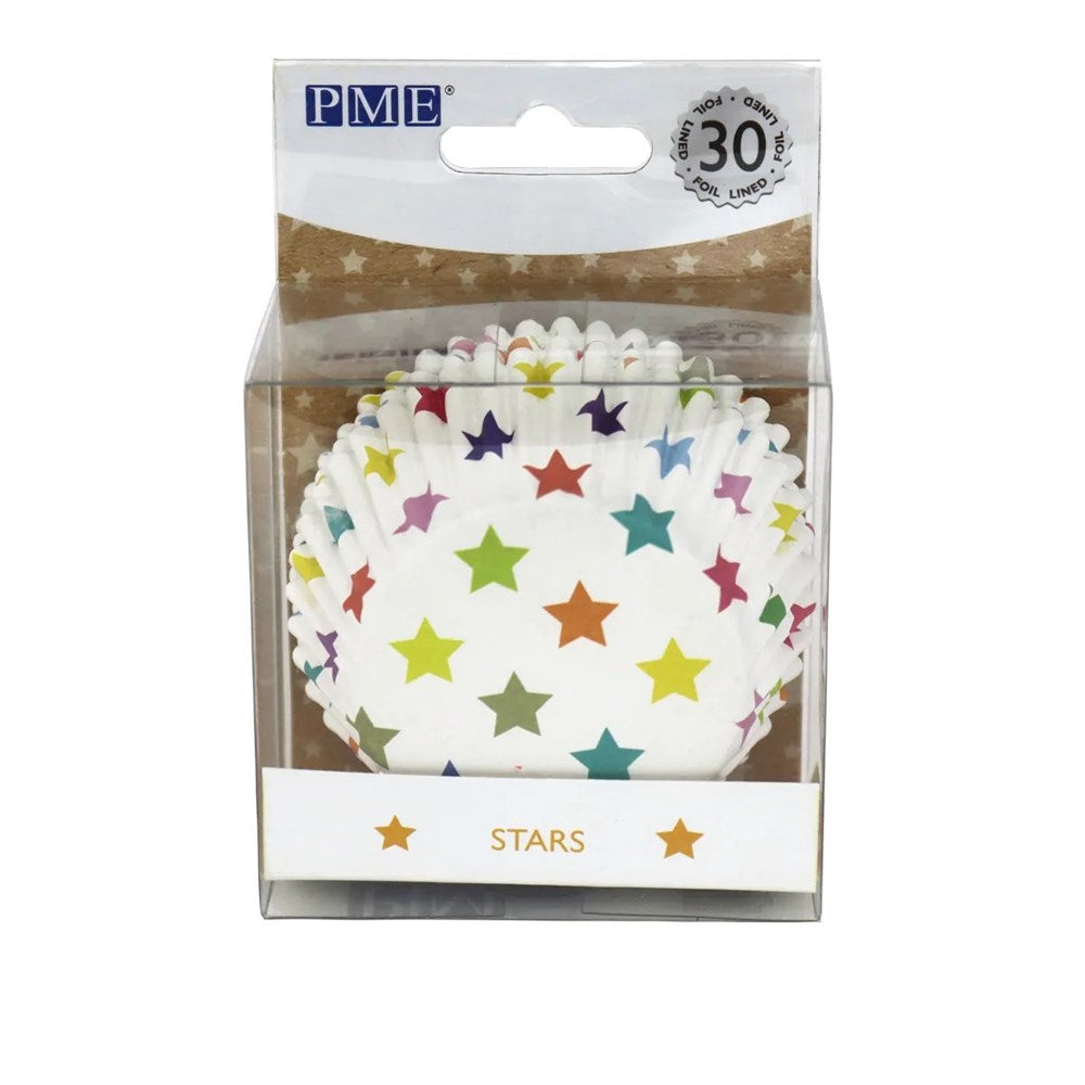 PME Foil Lined Stars Cupcake Cases 30pk