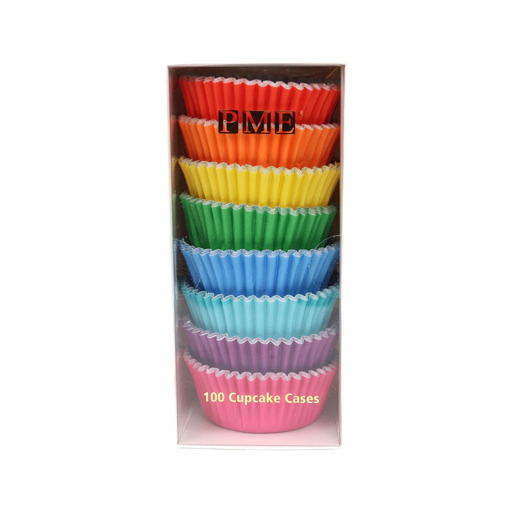 PME Cupcake Cases Rainbow 100pk