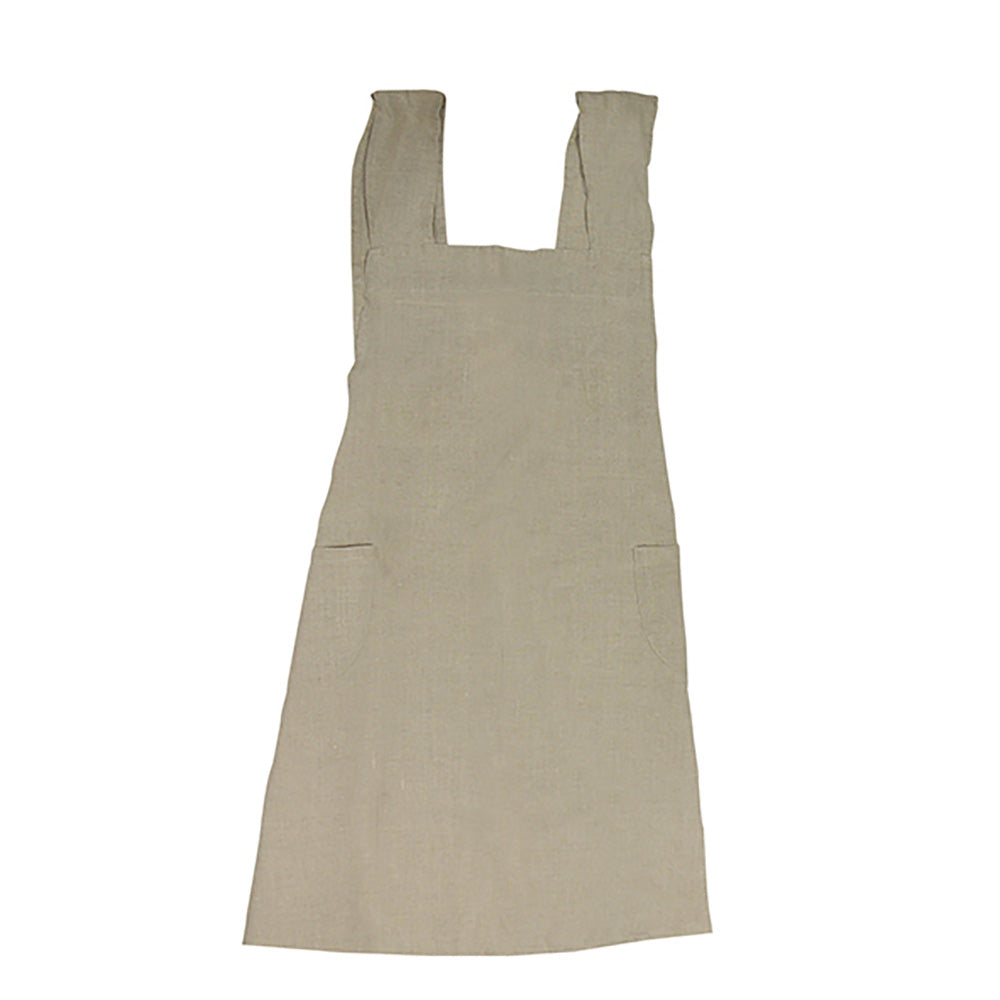 Linen Cross Back Apron 88cm