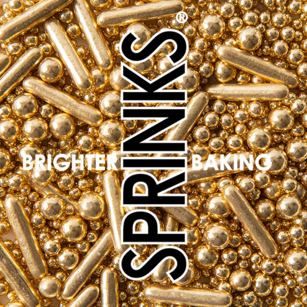 Sprinks Bubble & Bounce Shiny Gold Sprinkles 75g