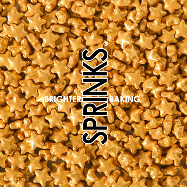 Sprinks Gold Stars Sprinkles 70g