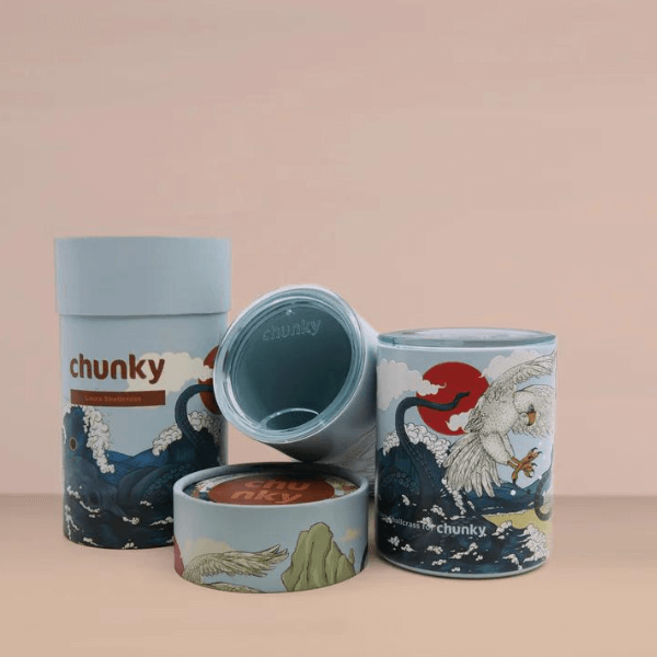 Chunky Coffee Cup Laura Shallcrass: Blue Wave